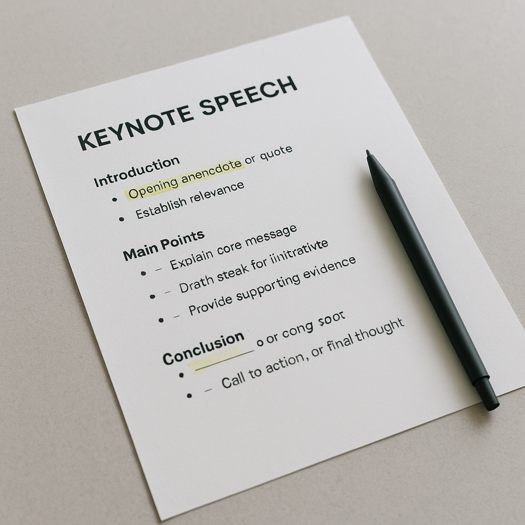Keynote & Op-Ed Development